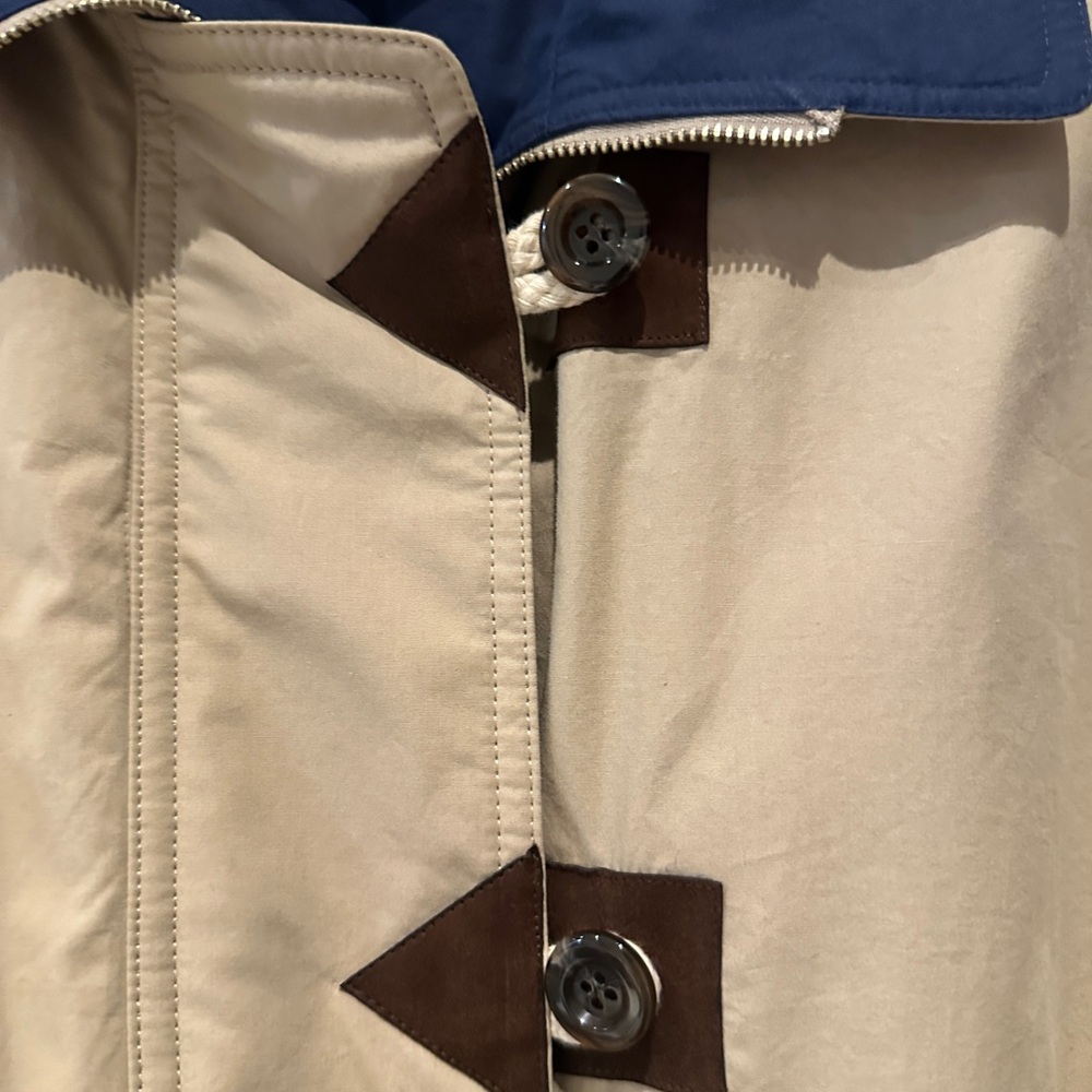 NWOT- EN OR Reversible Beige and Navy Jacket - Picture 2 of 8